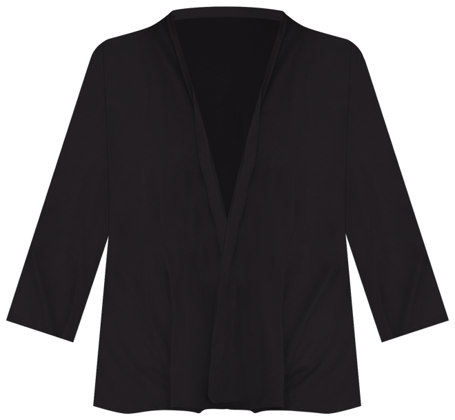 Plus Size Draped Open-Front Cardigan Sweater