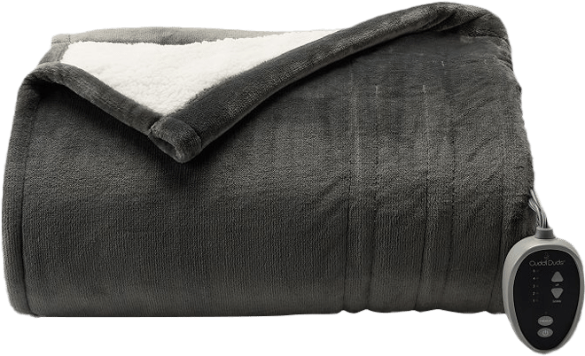 Cuddl Duds® Plush Sherpa Heated Electric Blanket