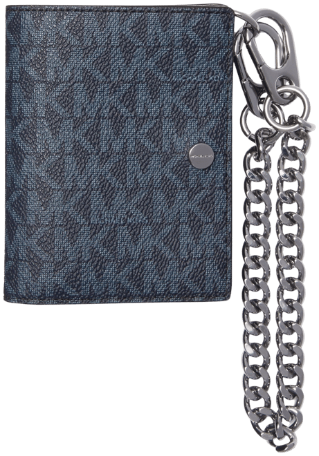 Michael Kors Men's Logo Wallet and Keychain Gift Set