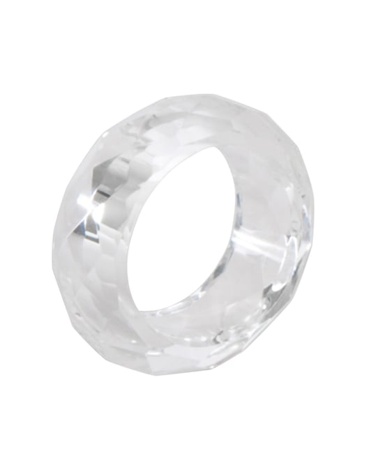 Crystal Napkin Ring, Set of 4