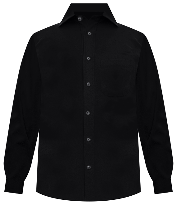 Men Classic-Fit Solid Color Dress Shirt