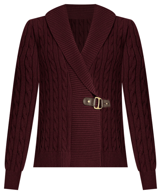 Lauren Ralph Lauren Buckled Cotton Sweater - Macy's