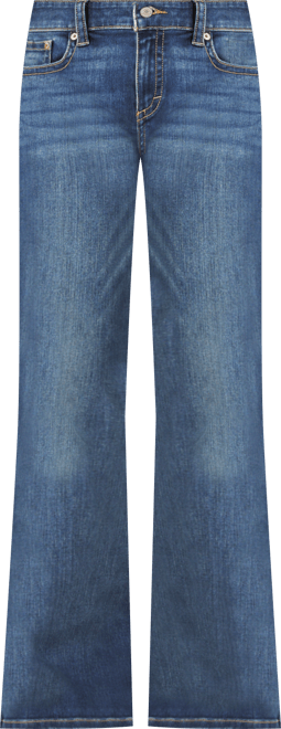 Women's Low Rise Flap-Pocket Flared Jeans