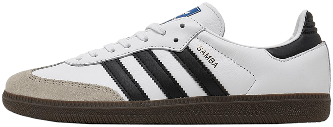 adidas gazelle silver green womens Big Kids' Adidas Samba Classic J "White Black Gum" (Unisex)  The Closet  Inc