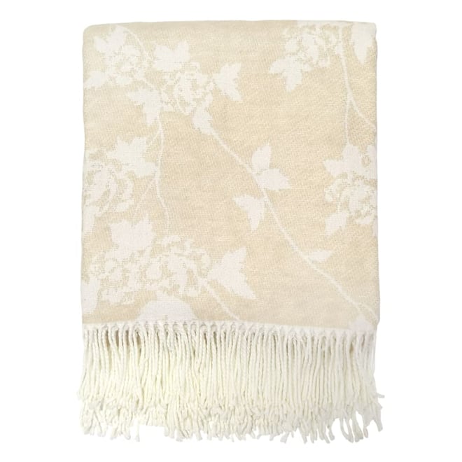 Ivory and discount gold throw blanket