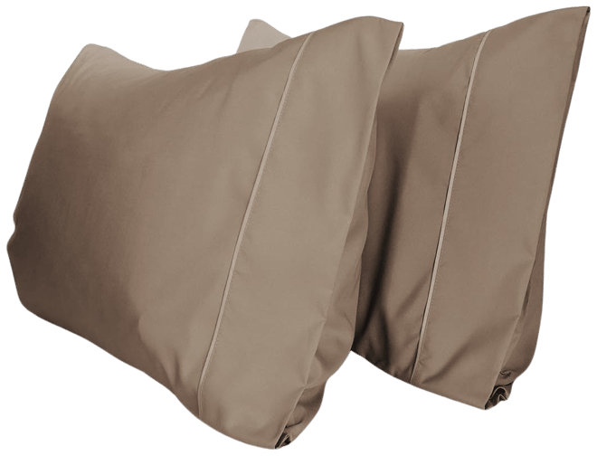 King 2PC Ultra Soft Silky Solid Performance Pillowcase Set