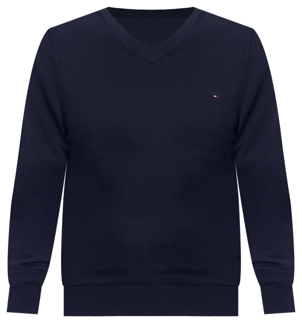 Tommy Hilfiger Mens Essential Long Sleeve Cotton V-Neck Pullover Sweater :  : Clothing, Shoes & Accessories