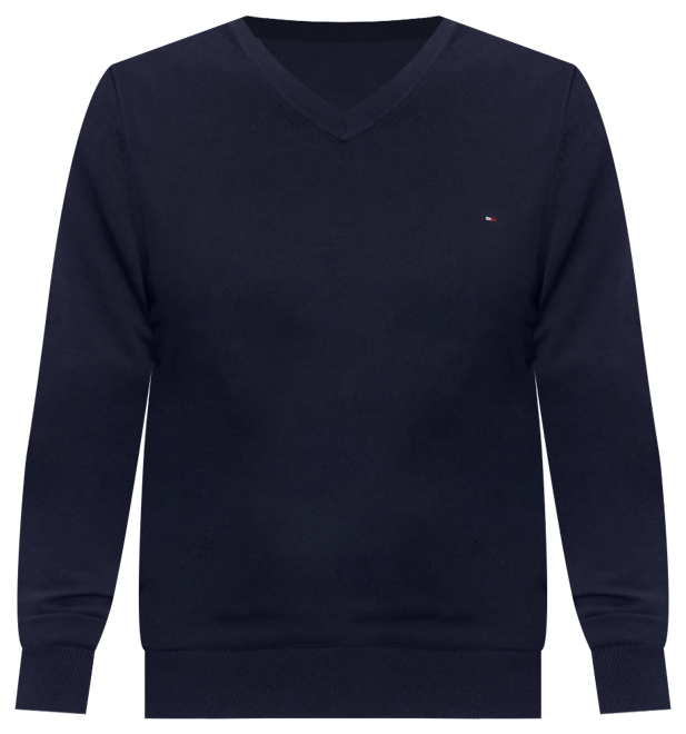 Men's Essential Solid V-Neck Sweater
