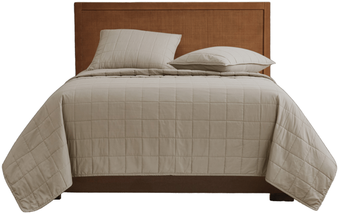 Solid 2 Piece Quilt Set, Twin