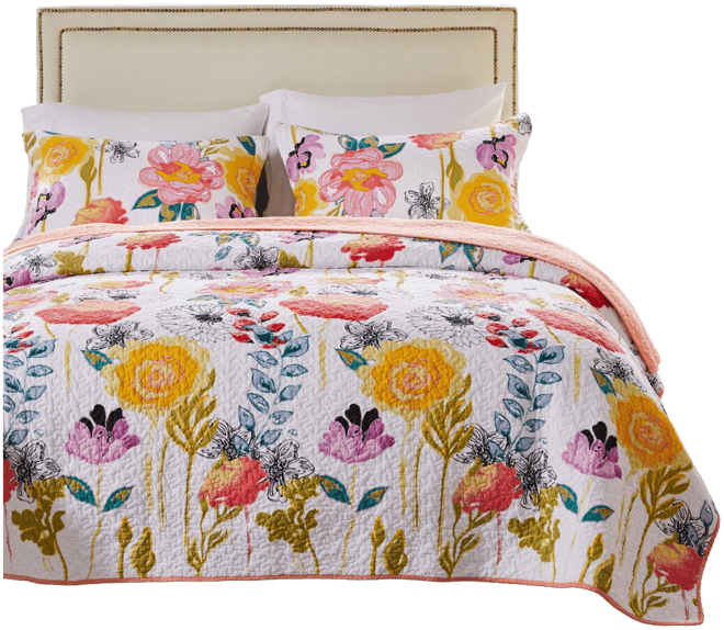 Watercolor Dream 3-Pc. Quilt Set, King