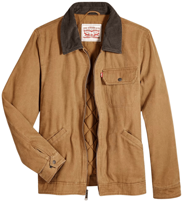 Levi's Levi's® Men's Cotton Canvas Zip-Front Utility Jacket - Macy's