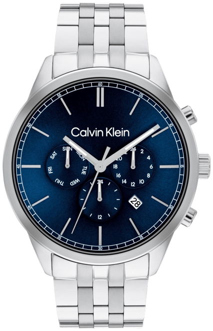 Calvin klein watch hot sale men's silver