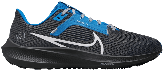 Detroit Lions Nike Zoom Pegasus 38 Running Shoe - Gray