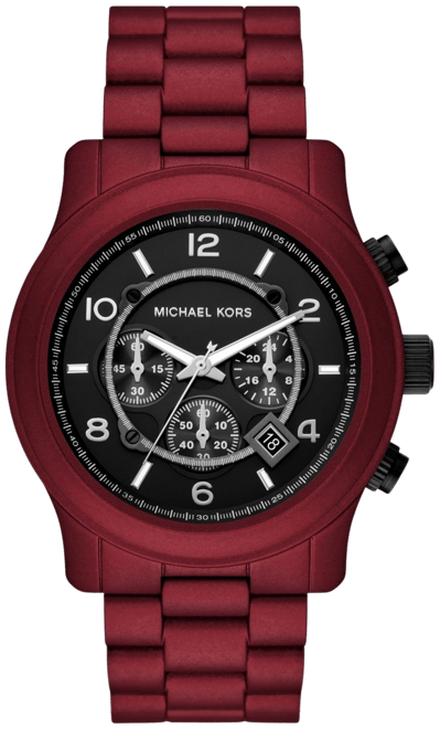 Red michael kors watch hot sale