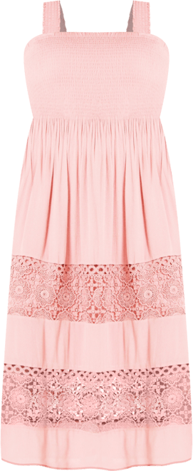 Plus Size By The Beach Crochet Maxi Dress