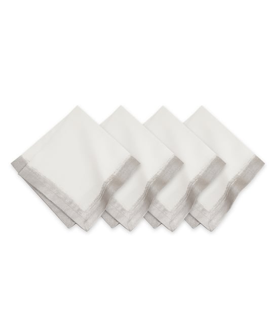 Metallic Brushstroke Napkin 4 Pc Set