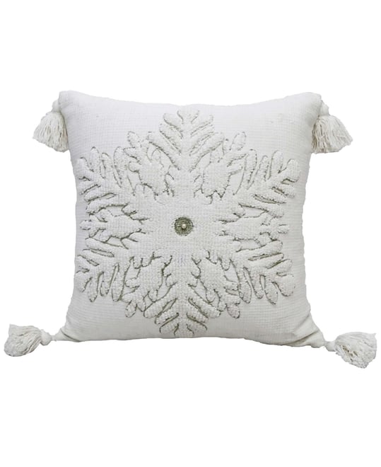 Christmas Snowflake Decorative Pillow, 20" x 20"
