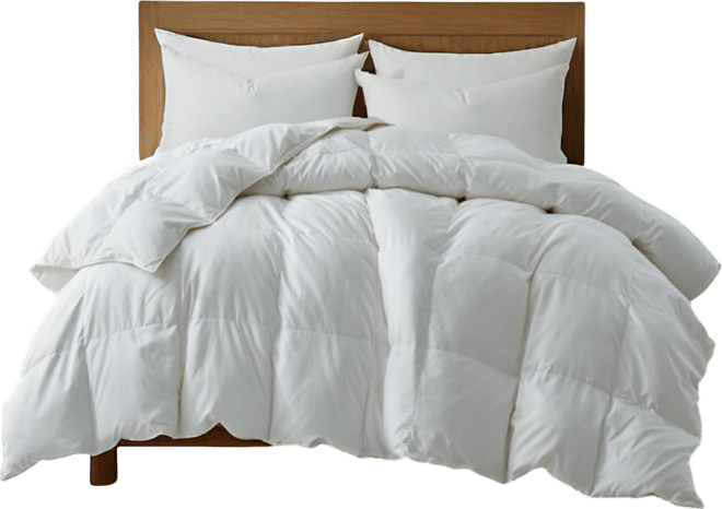 All Season 360 Thread Count Premium Down Feather Fiber Comforter, Twin