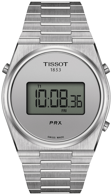 Men's Digital Prx Stainless Steel Bracelet Watch 40mm