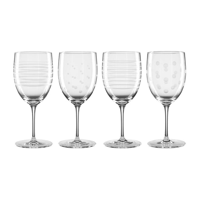 Oneida Set of 4 Mingle Wine Glasses