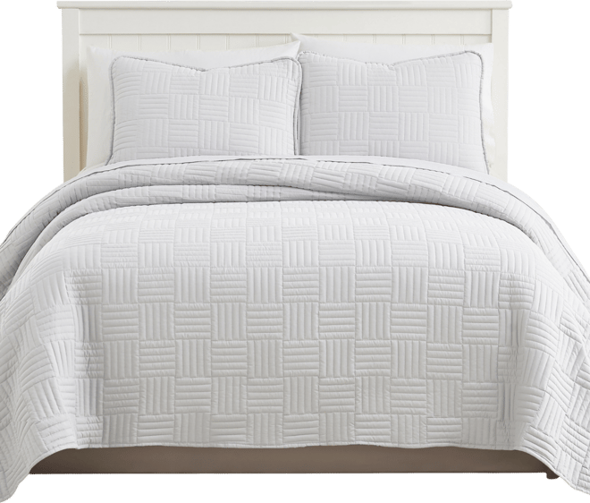 Grid 3-Pc. Quilt Set, King