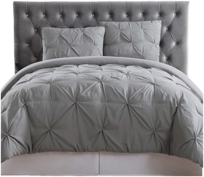 Pleated Duvet Cover Set, Full/Queen