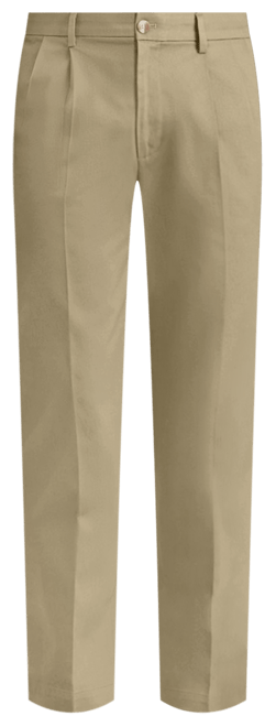 Men's Signature Classic Fit Pleated Iron Free Pants with Stain Defender