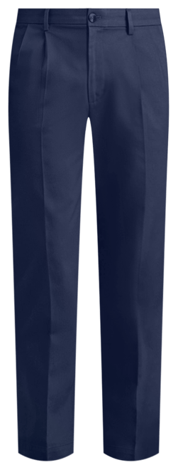 Men's Signature Classic Fit Pleated Iron Free Pants with Stain Defender