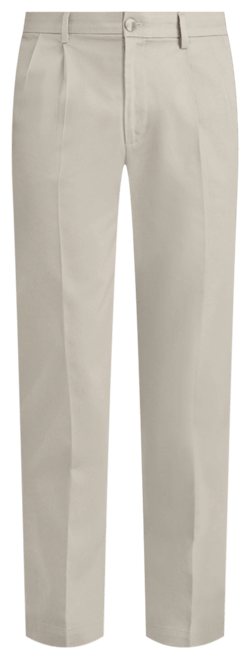 Men's Signature Classic Fit Pleated Iron Free Pants with Stain Defender