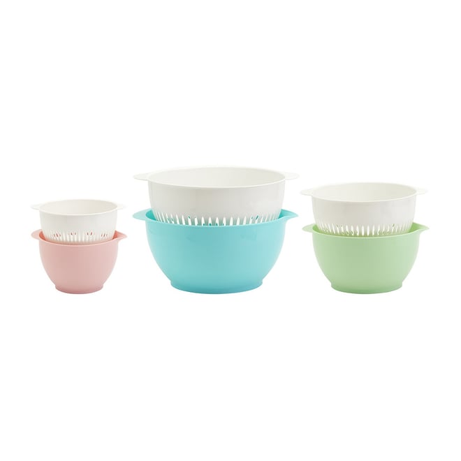 9 Piece Nesting Bowls & Colanders Set