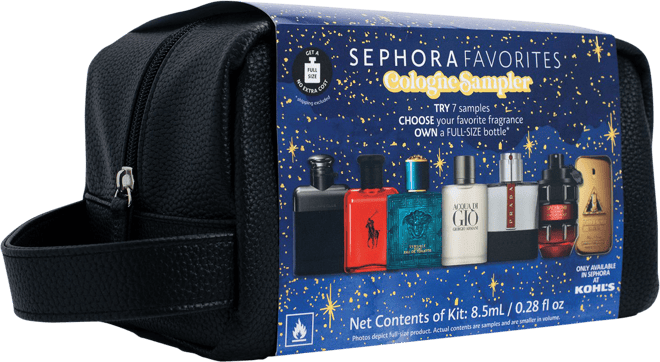 Cologne sampler with online voucher