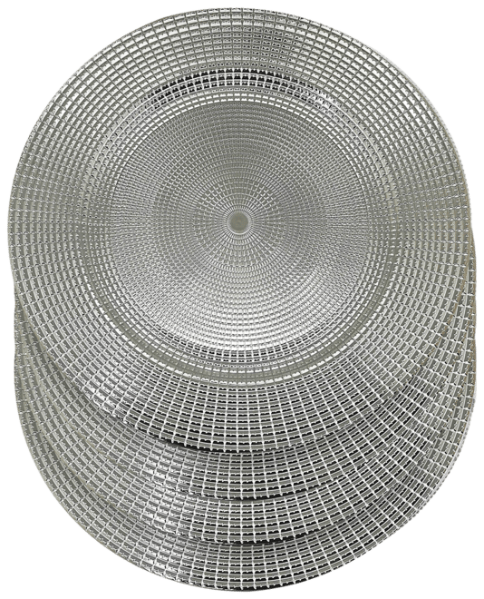 Viatrix Charger Plates 13" Electroplated Set, 4 Pieces