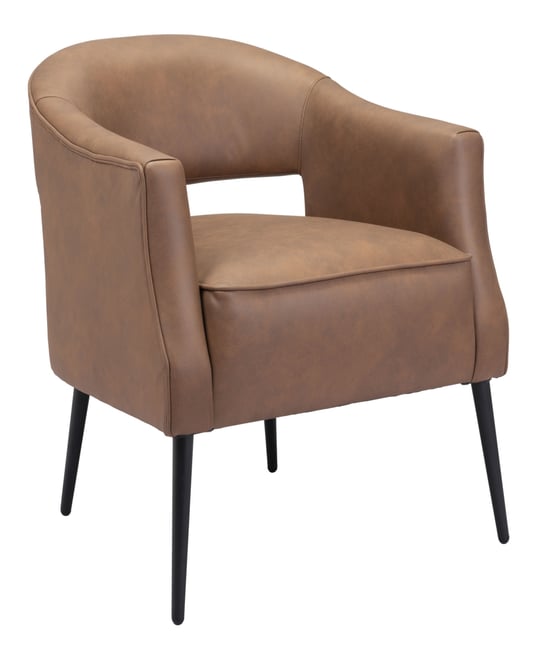 30" Steel, Polyester Berkeley Boho Chic Accent Chair