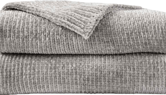 Lifestyle Solid Woven Micro Chenille Throw, 51" x 67"