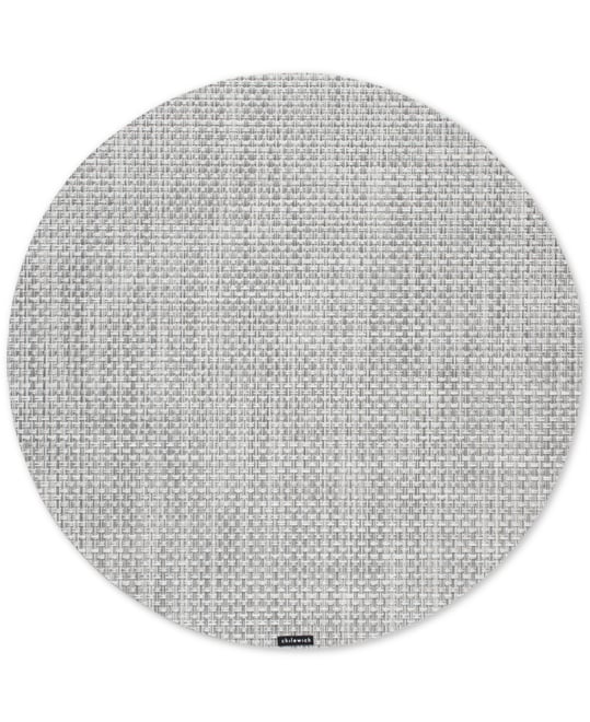 Basketweave Woven Vinyl Round Placemat