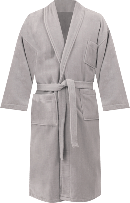 Pure Cotton Men Terry Cloth Bathrobe Super Absorbent Hotel Spa Robe
