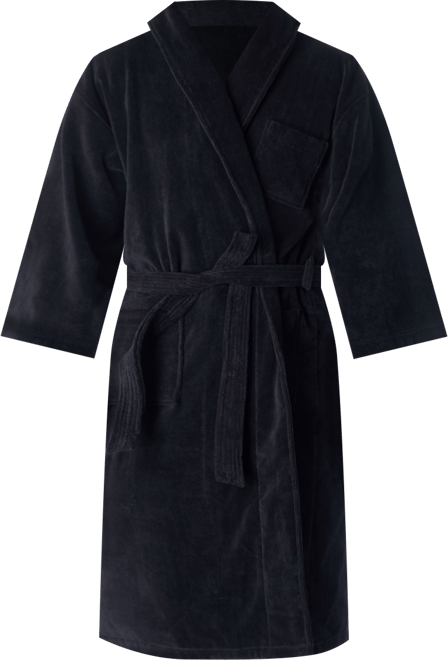 Pure Cotton Men Terry Cloth Bathrobe Super Absorbent Hotel Spa Robe