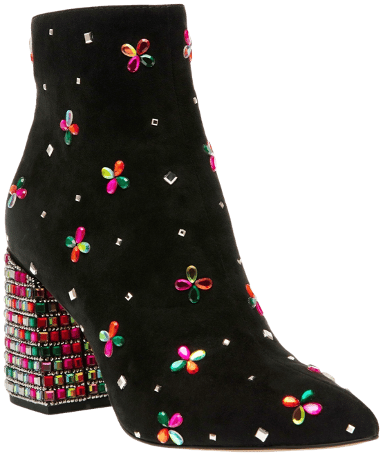 Betsey Johnson Women s Joise Rhinestone Embellished Booties Macy s