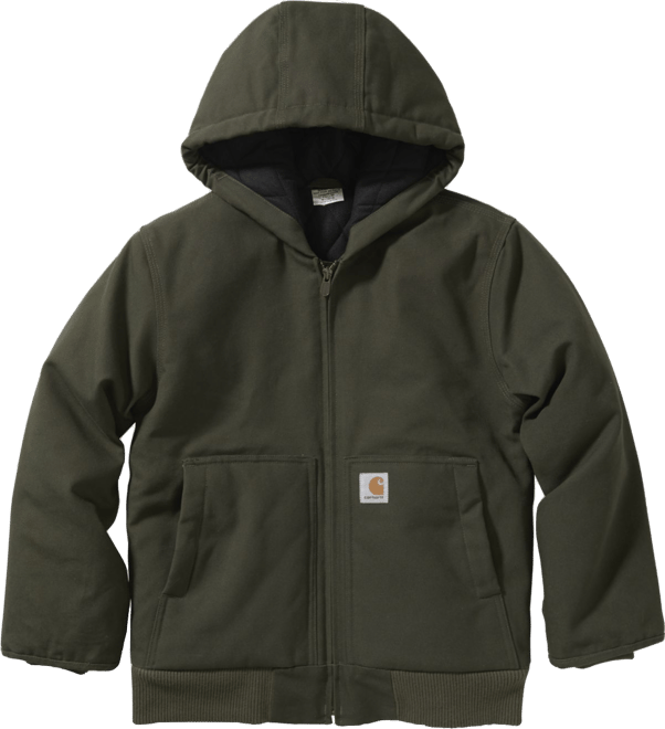 Carhartt Boys' Canvas Insulated Hooded Active Jacket | Dick's
