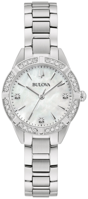 Women's Classic Sutton Diamond (1/20 ct. t.w.) Stainless Steel Bracelet Watch 28mm