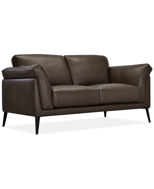 Keery 66.5" Leather Loveseat, Created for Macy's