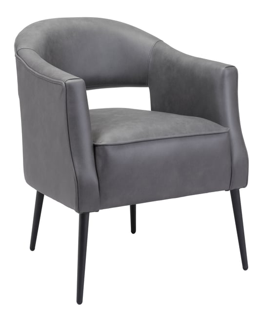 30" Steel, Polyester Berkeley Boho Chic Accent Chair