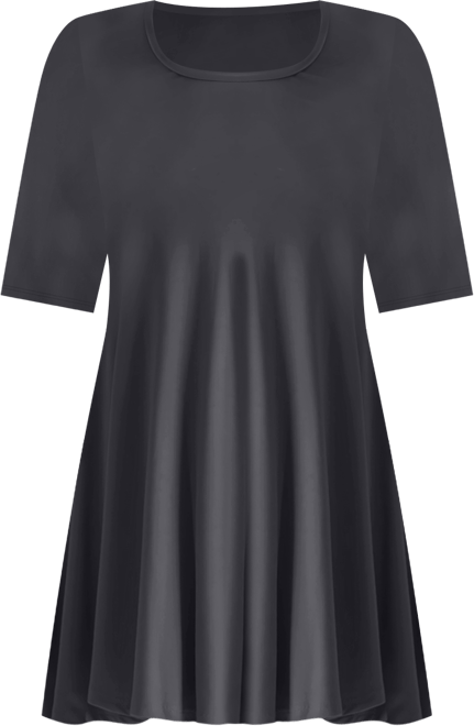 Women's Elbow Sleeve Swing Tunic Top