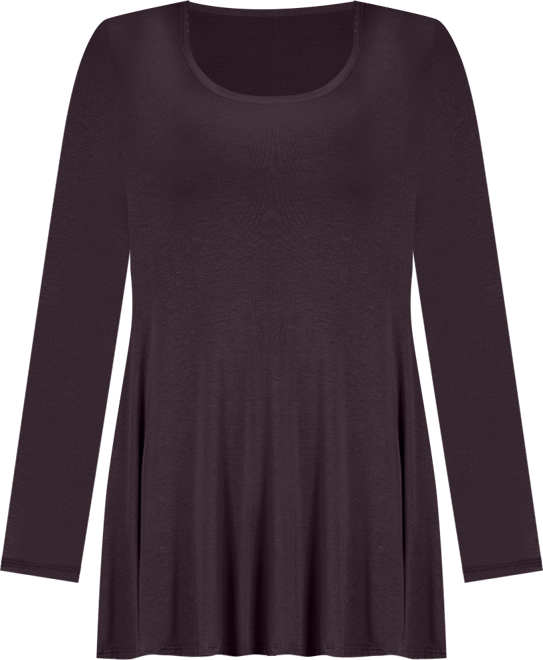 24seven Comfort Apparel Women's Long Sleeve Swing Style