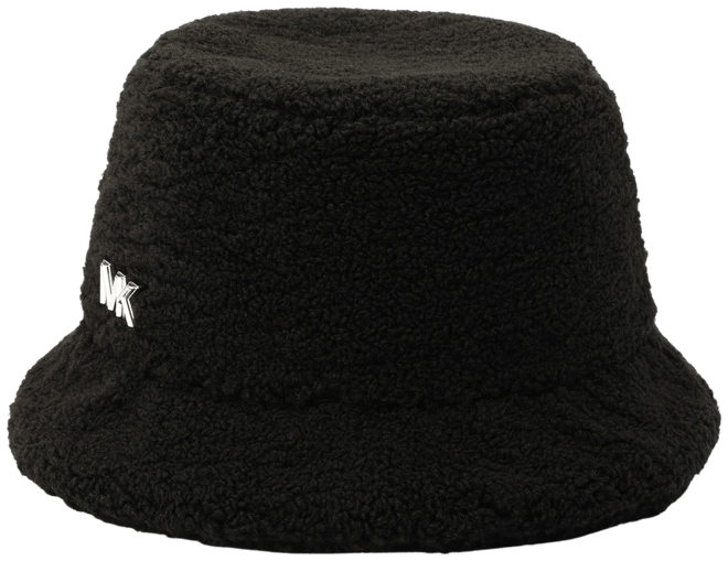 Michael Kors Women\'s Fuzzy Fleece Macy\'s Hat Logo - Bucket