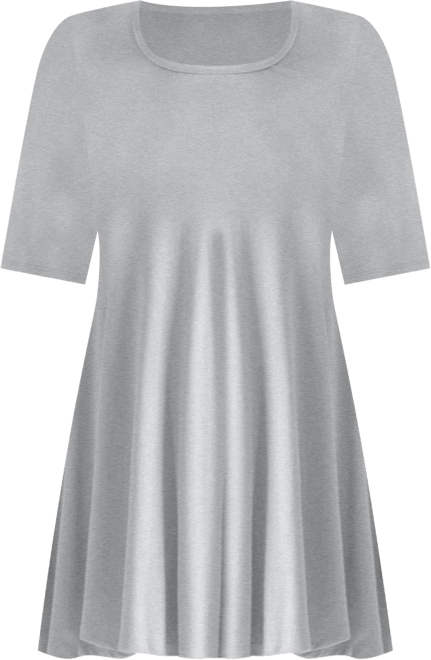 Women's Elbow Sleeve Swing Tunic Top