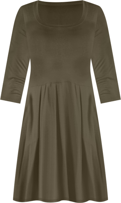 Women's Three Quarter Sleeve Mini Dress