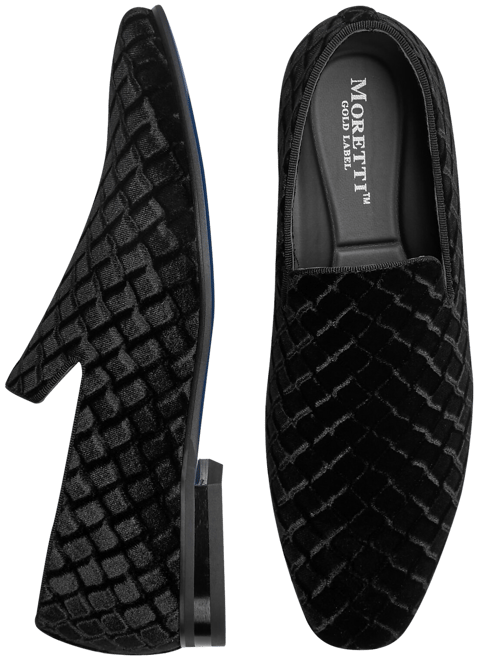 Socks Velvet Tuxedo Loafers Moretti Trevor Velvet Formal Loafers