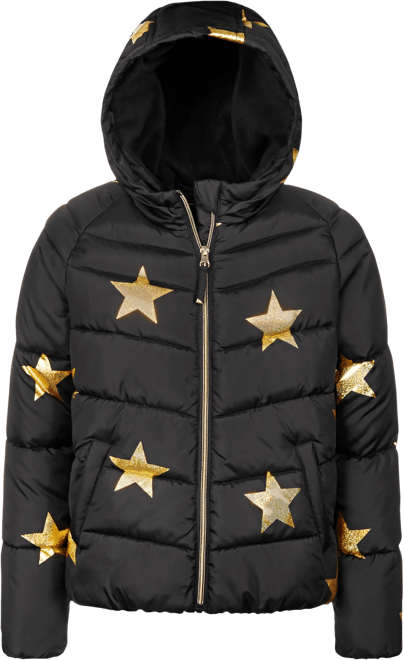 Girls gold cheap puffer jacket