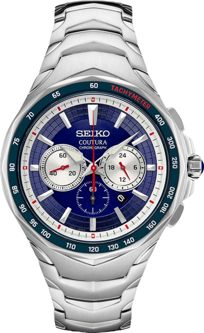 Men's Chronograph Coutura Stainless Steel Bracelet Watch 46mm